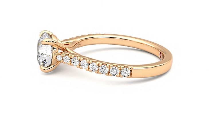 Taylor & Hart Aurora Round Engagement Ring 360 degree image 21