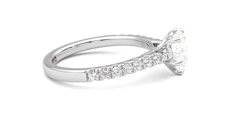 Taylor & Hart Aurora Heart Engagement Ring 360 degree image 9