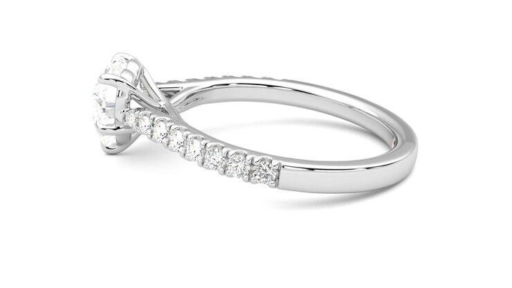 Taylor & Hart Aurora Heart Engagement Ring 360 degree image 20