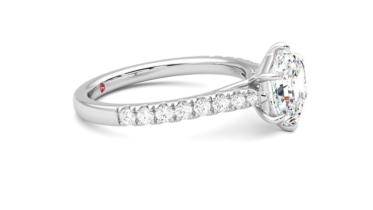 Taylor & Hart Aurora Hexagonal Engagement Ring 360 degree image 8