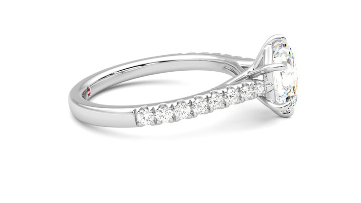 Taylor & Hart Aurora Hexagonal Engagement Ring 360 degree image 9