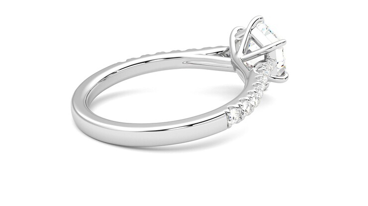 Taylor & Hart Aurora Hexagonal Engagement Ring 360 degree image 12