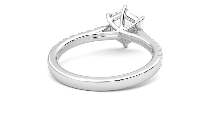 Taylor & Hart Aurora Hexagonal Engagement Ring 360 degree image 14