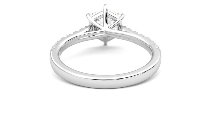 Taylor & Hart Aurora Hexagonal Engagement Ring 360 degree image 15