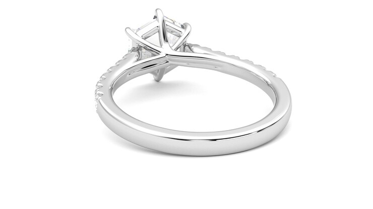 Taylor & Hart Aurora Hexagonal Engagement Ring 360 degree image 16