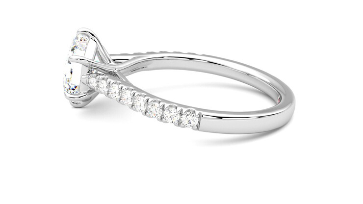 Taylor & Hart Aurora Hexagonal Engagement Ring 360 degree image 20