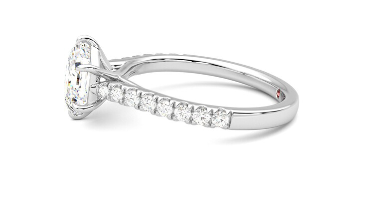 Taylor & Hart Aurora Hexagonal Engagement Ring 360 degree image 21