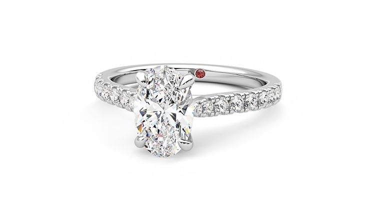 Taylor & Hart Aurora Oval Engagement Ring 360 degree image 27