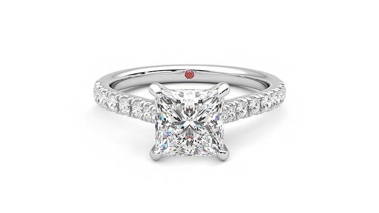 Taylor & Hart Aurora Princess Engagement Ring 360 degree image 0