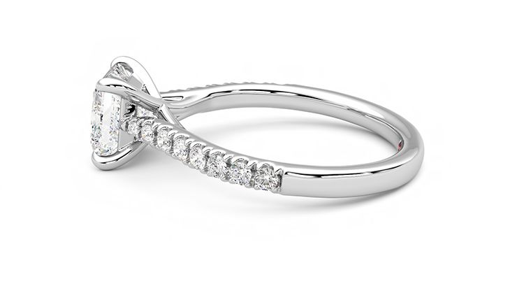 Taylor & Hart Aurora Princess Engagement Ring 360 degree image 20