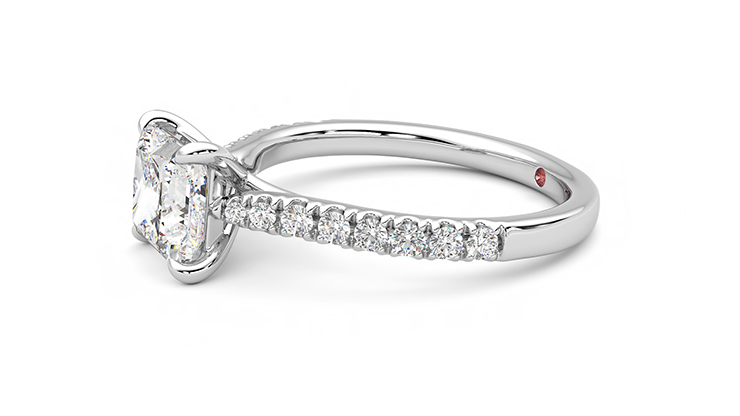 Disney Aurora Inspired Diamond Engagement Ring in 14K White & Rose Gold 1.0  CTTW | Enchanted Disney Fine Jewelry