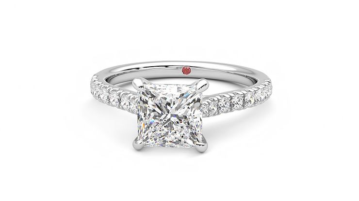 Taylor & Hart Aurora Princess Engagement Ring 360 degree image 28