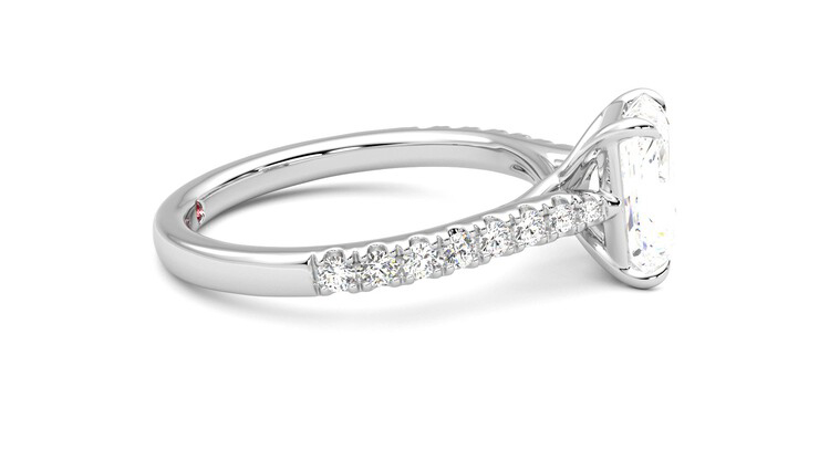 Taylor & Hart Aurora Radiant Engagement Ring 360 degree image 9
