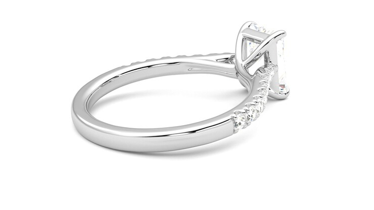 Taylor & Hart Aurora Radiant Engagement Ring 360 degree image 12