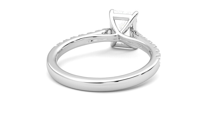 Taylor & Hart Aurora Radiant Engagement Ring 360 degree image 14