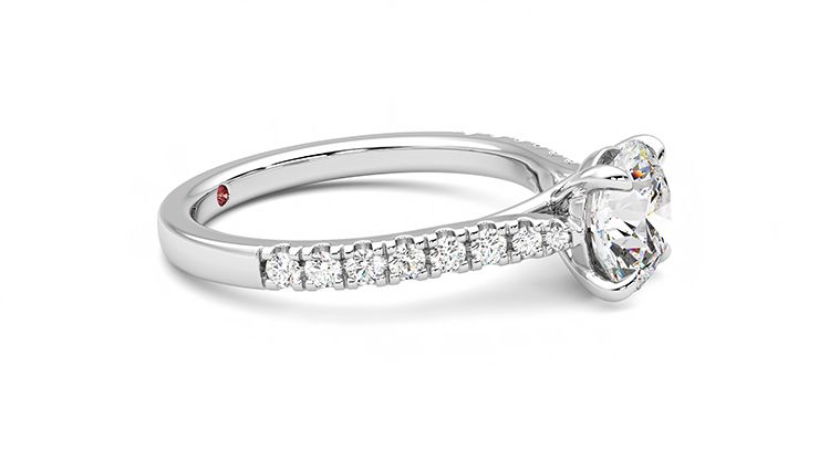 Taylor & Hart Aurora Round Engagement Ring 360 degree image 8
