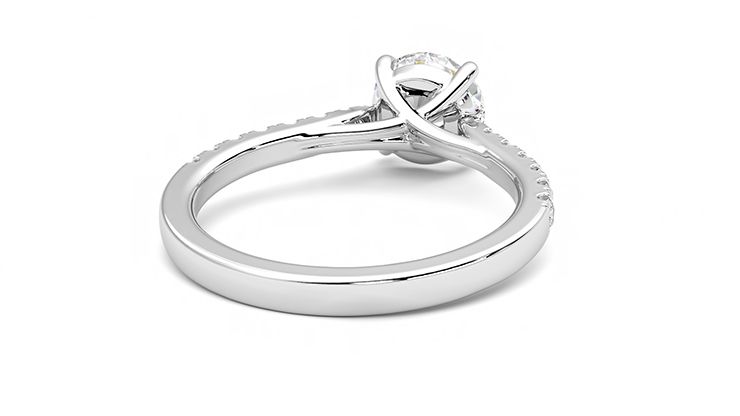 Taylor & Hart Aurora Round Engagement Ring 360 degree image 14