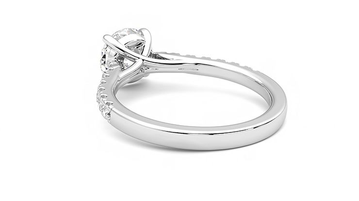 Taylor & Hart Aurora Round Engagement Ring 360 degree image 17