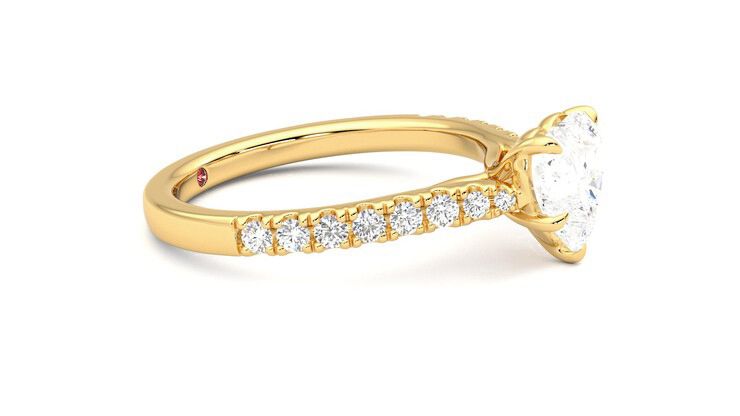 Taylor & Hart Aurora Heart Engagement Ring 360 degree image 8