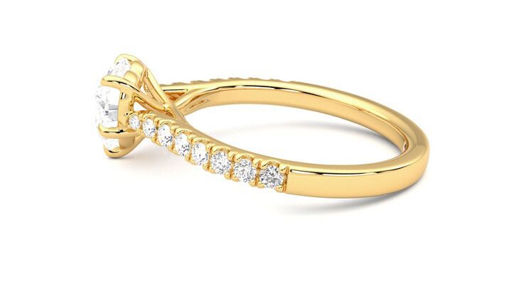 Taylor & Hart Aurora Heart Engagement Ring 360 degree image 20