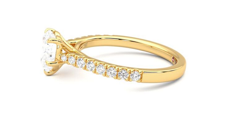 Taylor & Hart Aurora Heart Engagement Ring 360 degree image 21