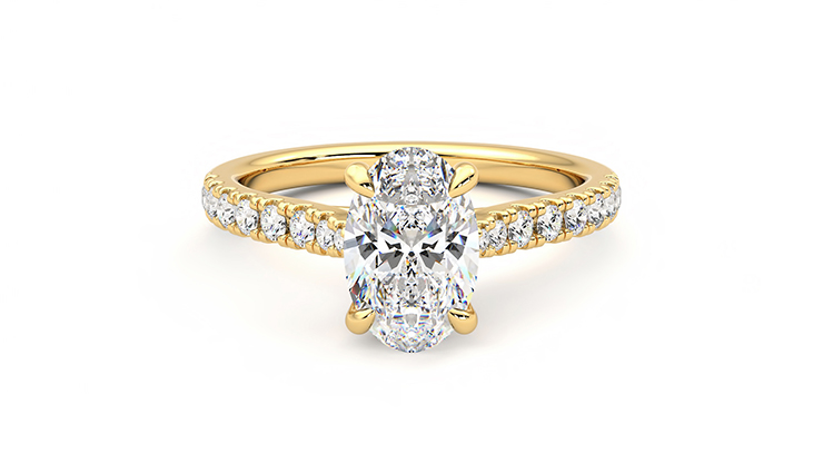 Taylor & Hart Aurora Oval Engagement Ring 360 detail 01