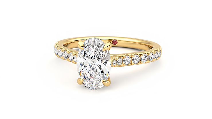 Taylor & Hart Aurora Oval Engagement Ring 360 degree image 27