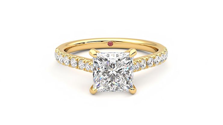 Taylor & Hart Aurora Princess Engagement Ring 360 degree image 1
