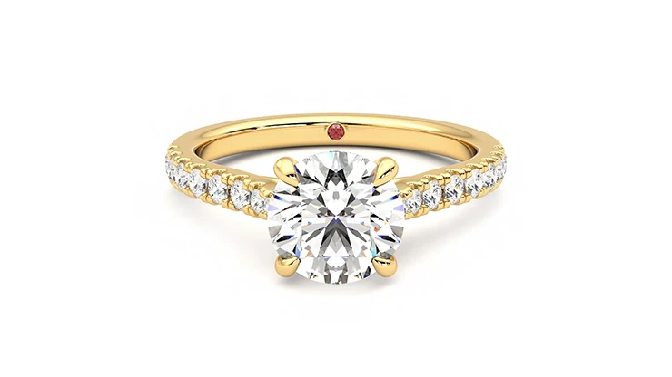 Taylor & Hart Aurora Round Engagement Ring 360 detail 01