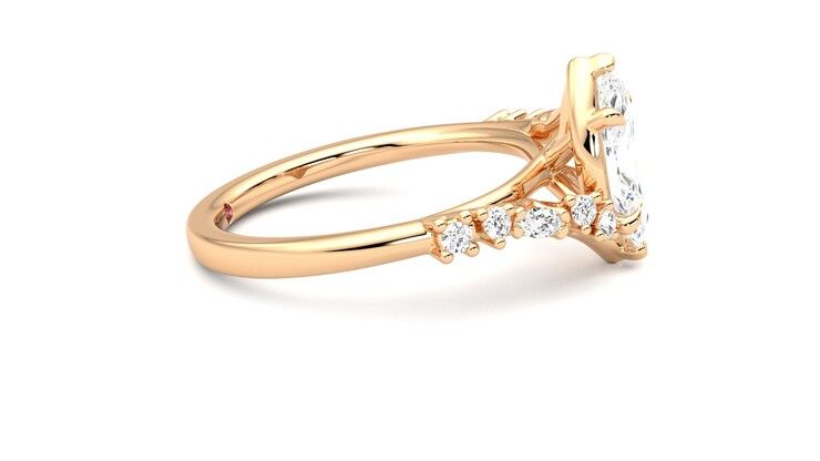 Taylor & Hart Avalon Marquise Engagement Ring 360 degree image 9