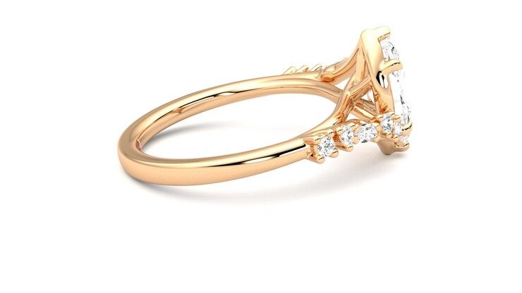 Taylor & Hart Avalon Marquise Engagement Ring 360 degree image 10