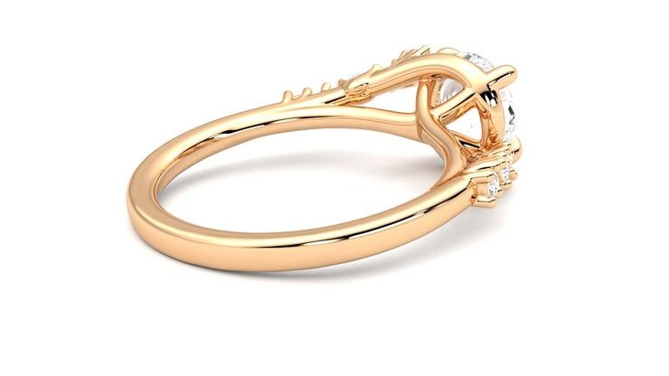 Taylor & Hart Avalon Round Engagement Ring 360 degree image 12