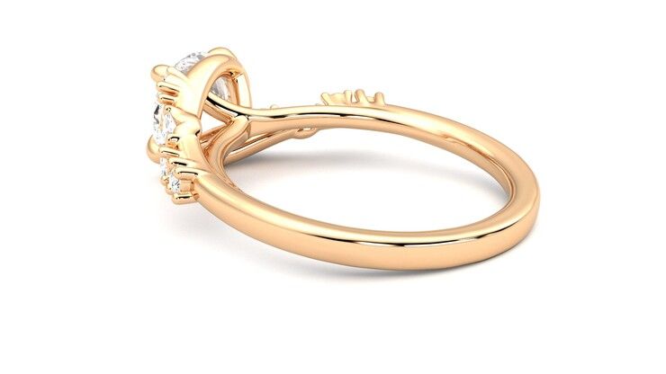 Taylor & Hart Avalon Round Engagement Ring 360 degree image 18