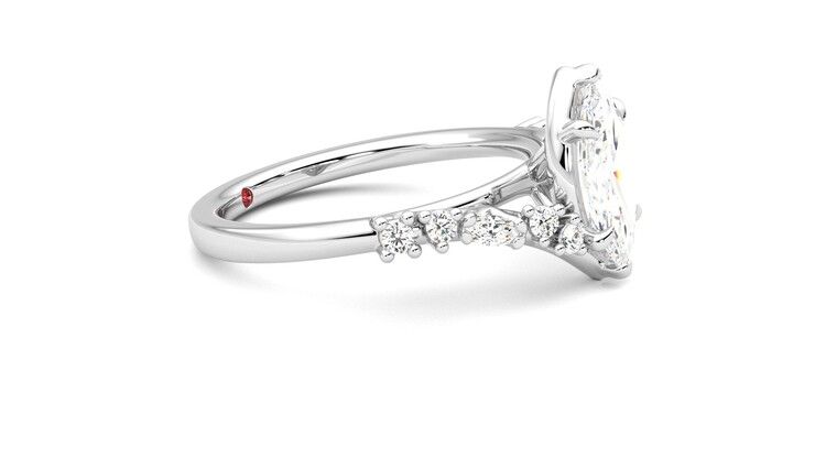 Taylor & Hart Avalon Marquise Engagement Ring 360 degree image 8