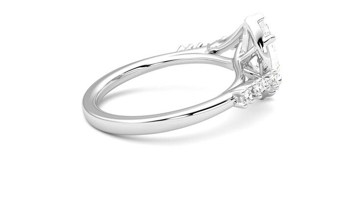 Taylor & Hart Avalon Marquise Engagement Ring 360 degree image 11