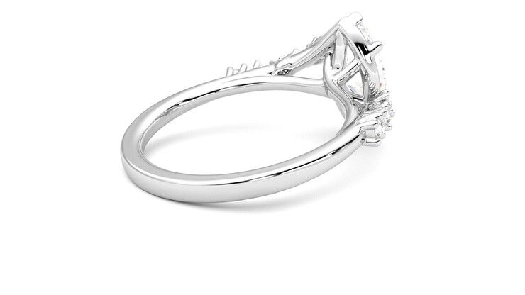 Taylor & Hart Avalon Marquise Engagement Ring 360 degree image 12