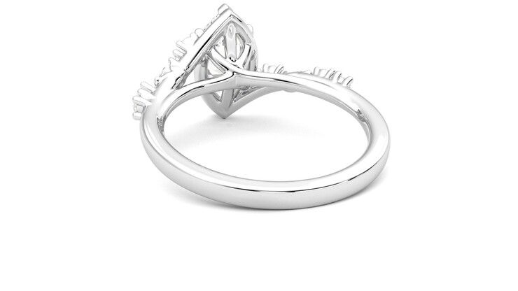 Taylor & Hart Avalon Marquise Engagement Ring 360 degree image 16
