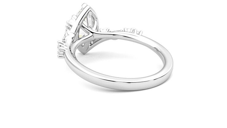 Taylor & Hart Avalon Marquise Engagement Ring 360 degree image 17