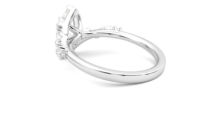 Taylor & Hart Avalon Marquise Engagement Ring 360 degree image 18