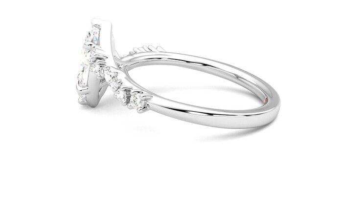 Taylor & Hart Avalon Marquise Engagement Ring 360 degree image 20