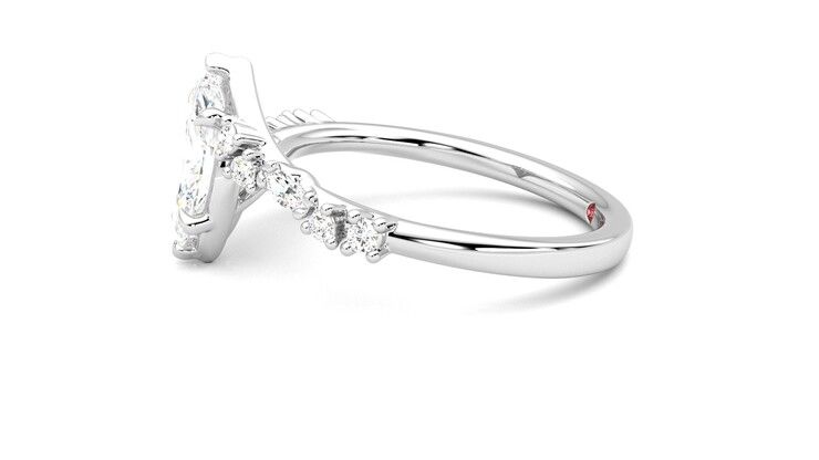 Taylor & Hart Avalon Marquise Engagement Ring 360 degree image 21