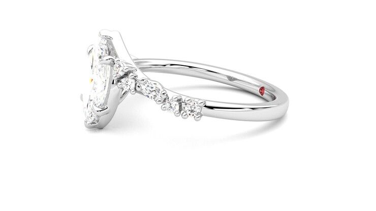 Taylor & Hart Avalon Marquise Engagement Ring 360 degree image 22