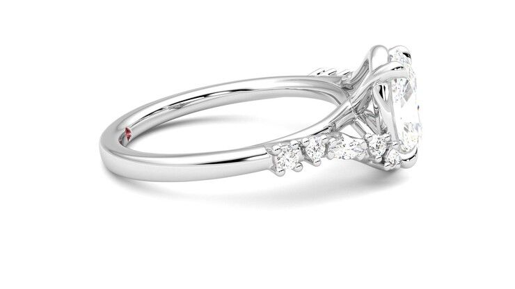 Taylor & Hart Avalon Oval Engagement Ring 360 degree image 9