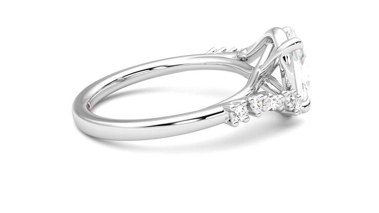 Taylor & Hart Avalon Oval Engagement Ring 360 degree image 10