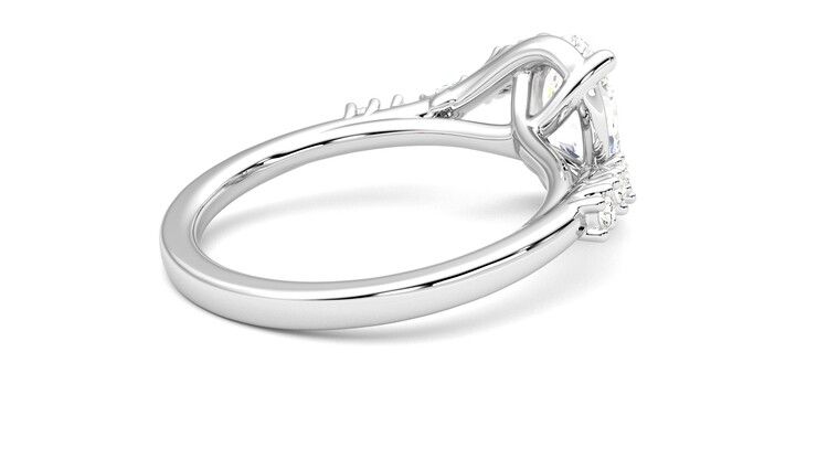 Taylor & Hart Avalon Oval Engagement Ring 360 degree image 12
