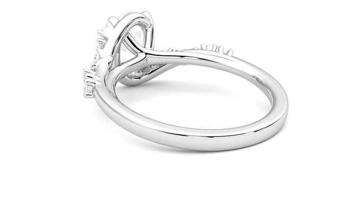 Taylor & Hart Avalon Oval Engagement Ring 360 degree image 17