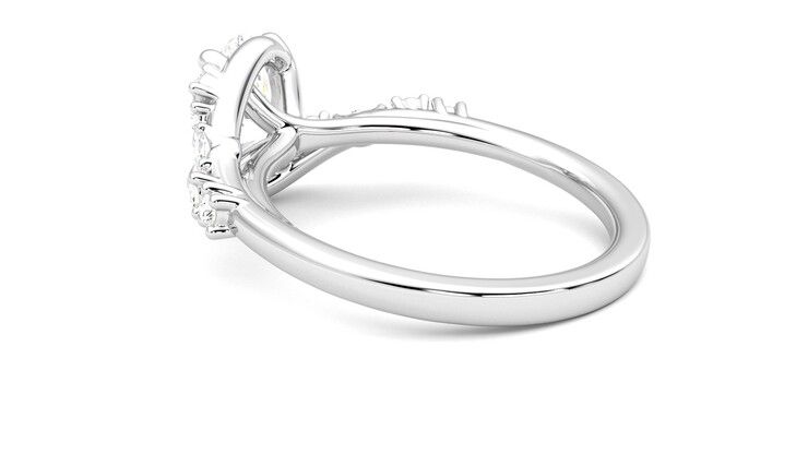 Taylor & Hart Avalon Oval Engagement Ring 360 degree image 18