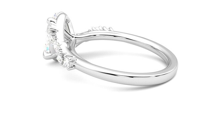 Taylor & Hart Avalon Oval Engagement Ring 360 degree image 19