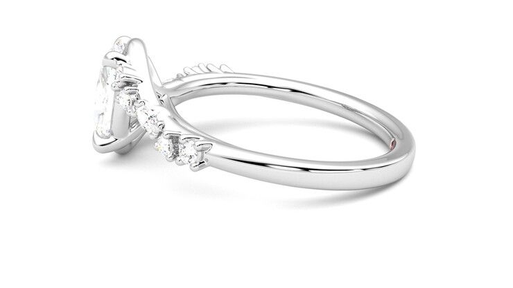 Taylor & Hart Avalon Oval Engagement Ring 360 degree image 20