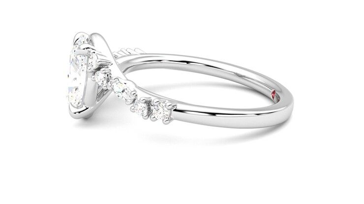 Taylor & Hart Avalon Oval Engagement Ring 360 degree image 21